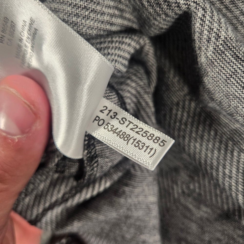 Tommy Bahama Buffalo Check Flannel Shirt Men XL Gray Black Buffalo Plaid Stretch - Picture 5 of 9